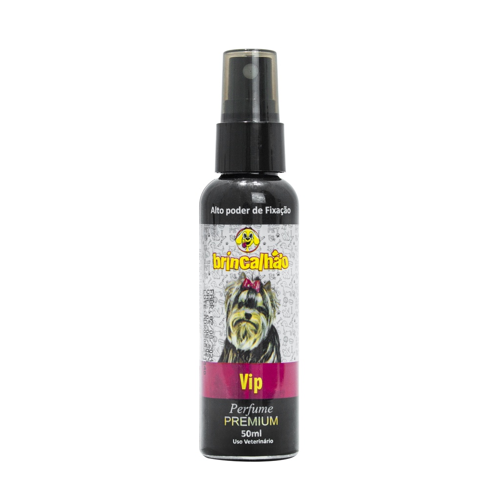 Perfume Pet de Cachorro e Gato Alta Fixação Vip Brincalhão 50ml