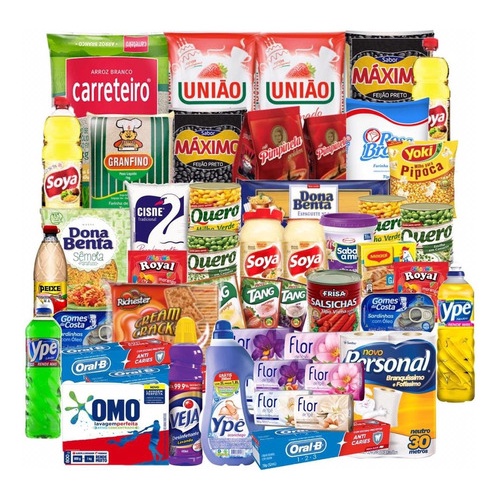 Cesta Básica Completa Com Produtos De Limpeza Dav.net em Oferta na Shopee