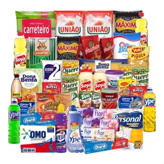 Cesta Básica Completa Com Produtos De Limpeza Dav.net em Oferta na Shopee