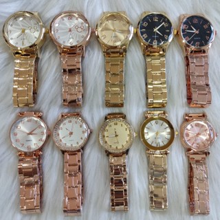 KIT 5 PEÇAS Relógios Feminino a prova d’água rose dourado original RX PALLYJANE DHP