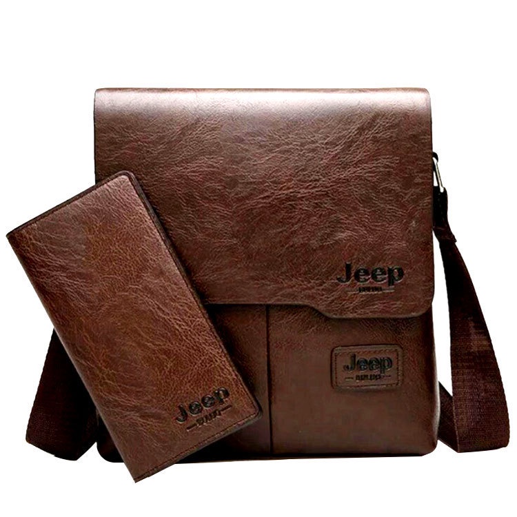 Bolsa De Ombro Para Homens Jeep Buluo Pu Leather Small Shoulder Bag 9066 — imagem 2 de 2