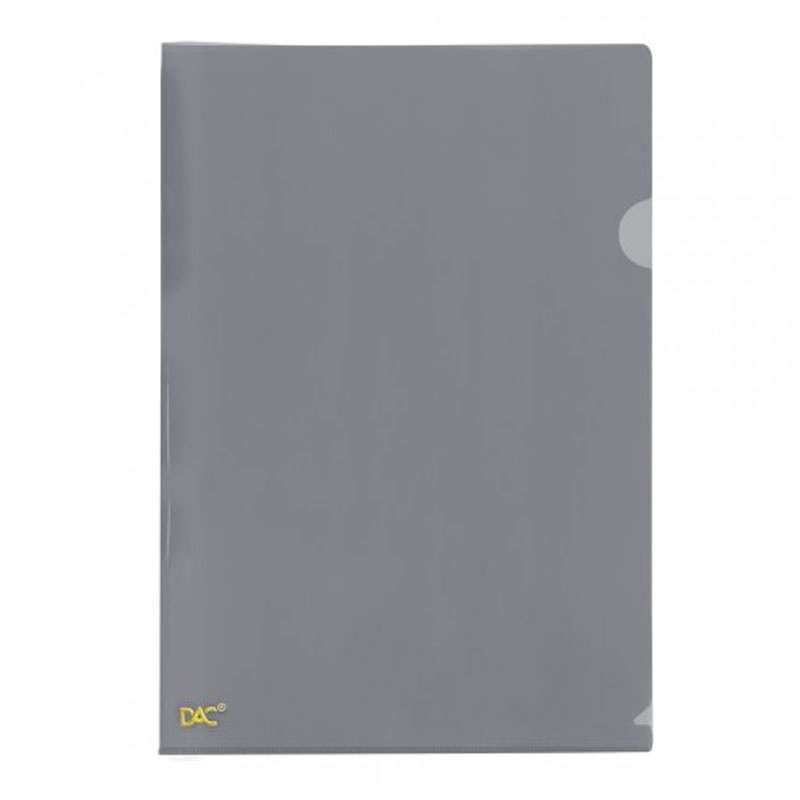 Pasta em L ofício  Fumê 041PP-FM pacote com 10 unidades Dac - Stationery