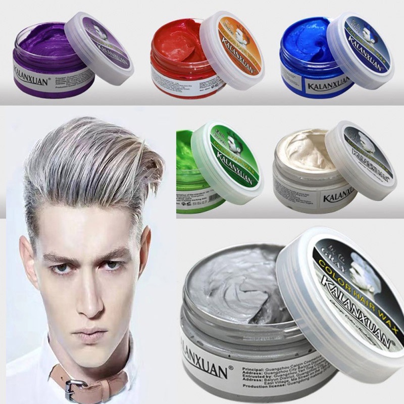 9 Cor Cera Fashion Hair Wax Salão De Cream Modelagem Pomada Fita Vovó Verde Mofajang