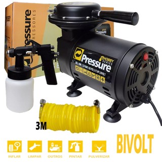 Compressor Ar Direto Tufão Com Kit Pintura Bivolt Pressure em Oferta na Shopee