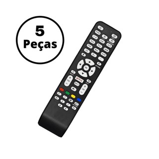 Kit 5 Controle Remoto Compatível Aoc Smart Tv Led