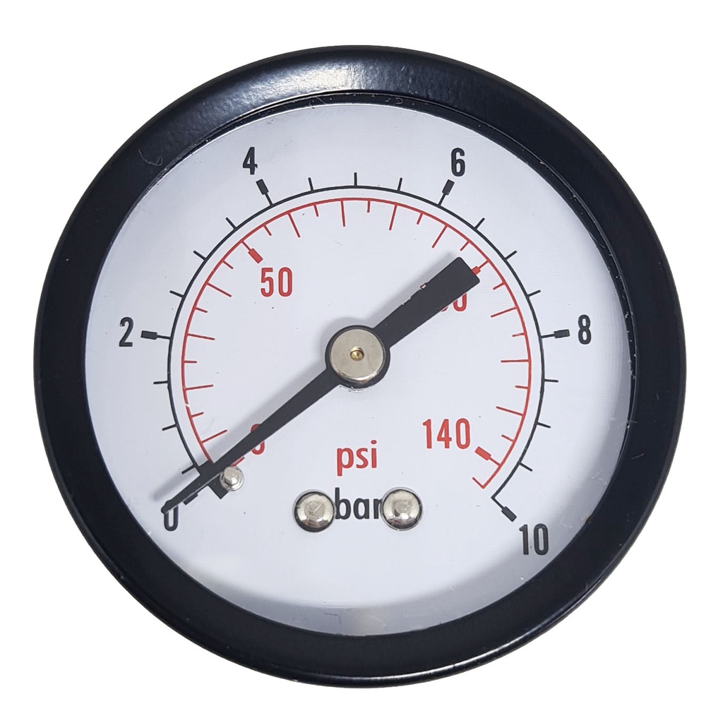 Manômetro Horizontal Compressor 1/8 40mm 0-150 Psi / 0-10 Bar