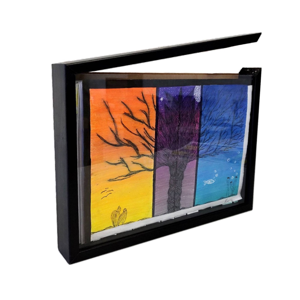 Moldura Expositora Caixa Alta para Folhas de Desenhos A4 - 1,5x4,5 - Horizontal em Oferta na Shopee