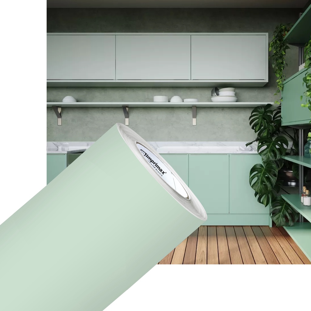 Adesivo Vinil Envelopamento Móveis Verde Menta Fosco 0,61x3m em Oferta na Shopee