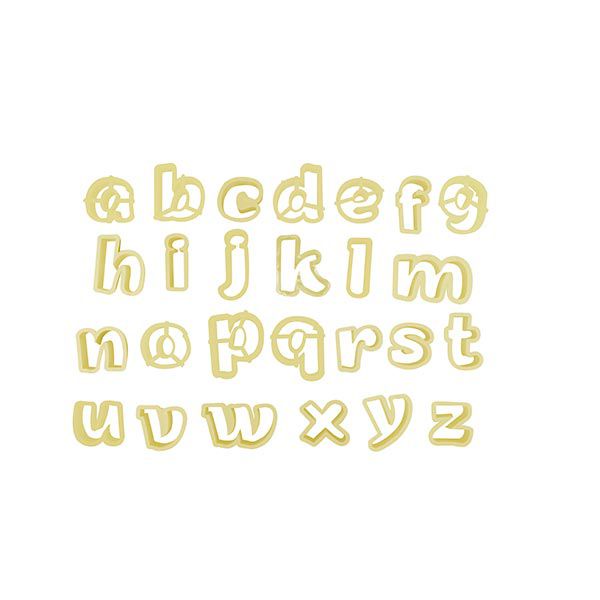 Cortador Letras Minúsculas BlueStar Rizzo Confeitaria