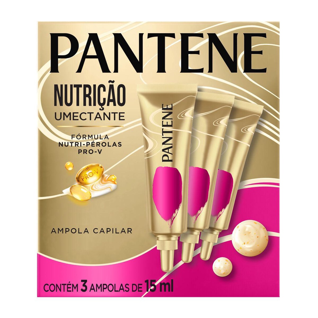 Ampola Pantene Pro-V Bambu Nutre e Cresce 15ml com 3 unidades - Beauty