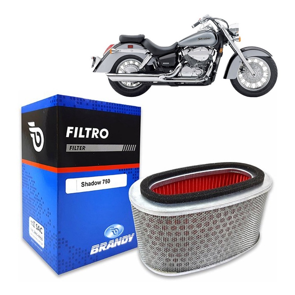 Filtro de Ar para Moto Shadow 750 - Brandy