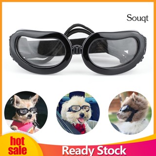 Souqt Pet Óculos De Sol Clear Vision Proteção UV Ajustável Dos Olhos Do Gato Dog Eyewear Supplies