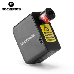 Rockbros Mini Bomba De Ar Portátil Elétrica Tipo c Recarregável 100 PSI Alta Pressão AV/FV MTB Bicicleta De Estrada Acessórios