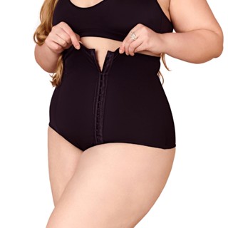 Cinta Alta Pós-parto Plus Size Modeladora Cintura com Fecho em Oferta na Shopee