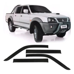 Calha de Chuva Defletor Mitsubishi L200 Sport Outdoor 2007 a 2020 4 Portas Ecoflex