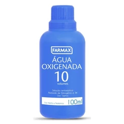 Agua Oxigenada Antisséptica 10 Vol Spr 100Ml Farmax