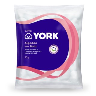Algodão em Bolas Super Macio Alta Absorção York 95g