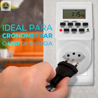 Timer Temporizador Digital Ajuste Tempo Programavel Bivolt Liga Desliga Bomba Agua/ FITA LED