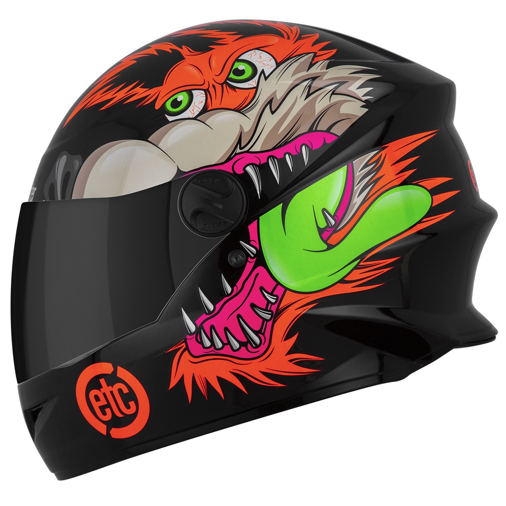 Capacete Fechado Pro Tork New Liberty Four Coyote Viseira Fumê Feminino Masculino Confortável Adulto