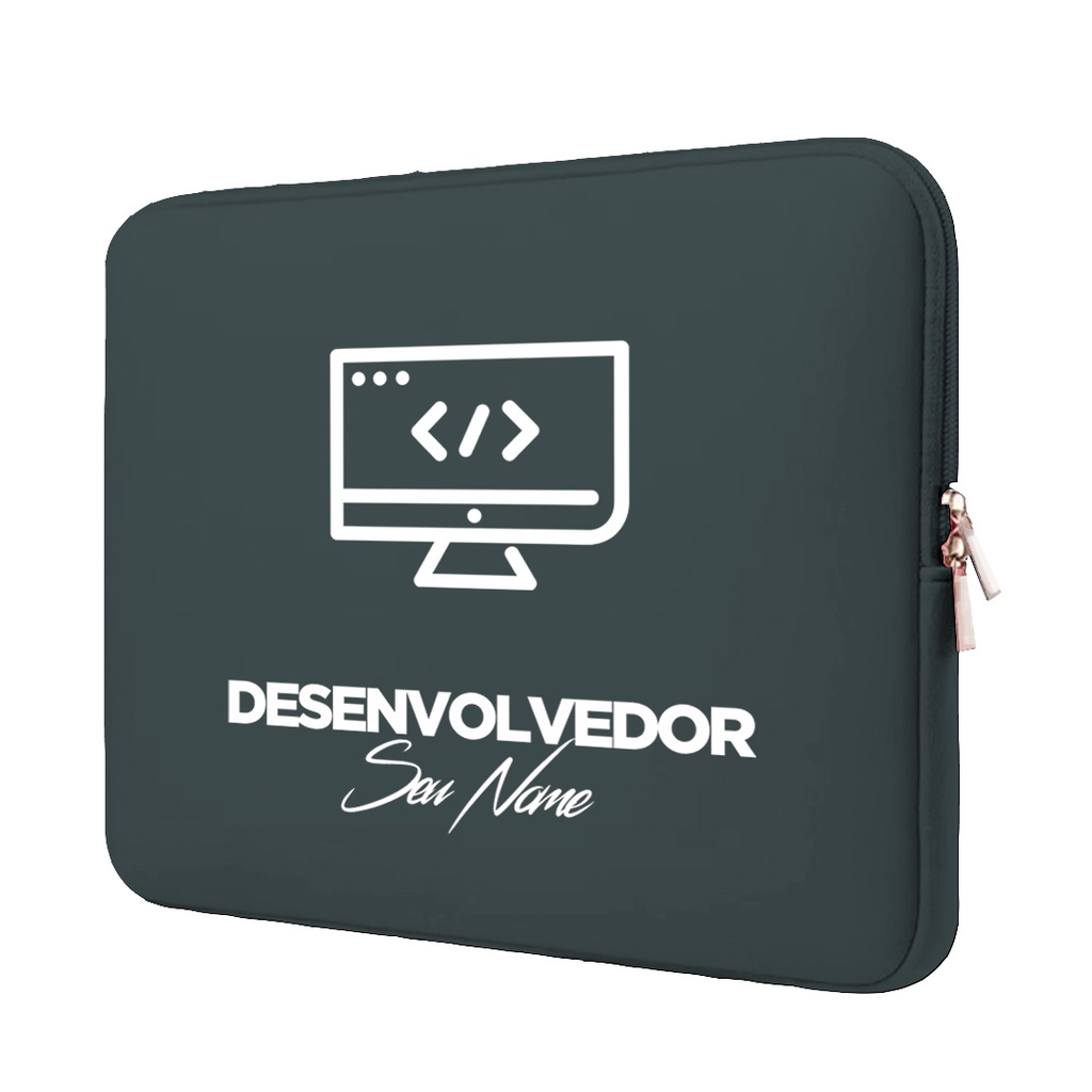 Capa Case Pasta Maleta Notebook Macbook Personalizada Neoprene 15.6/14.1/13.3/12.1/11.6/17.3/10.1 Programação 2