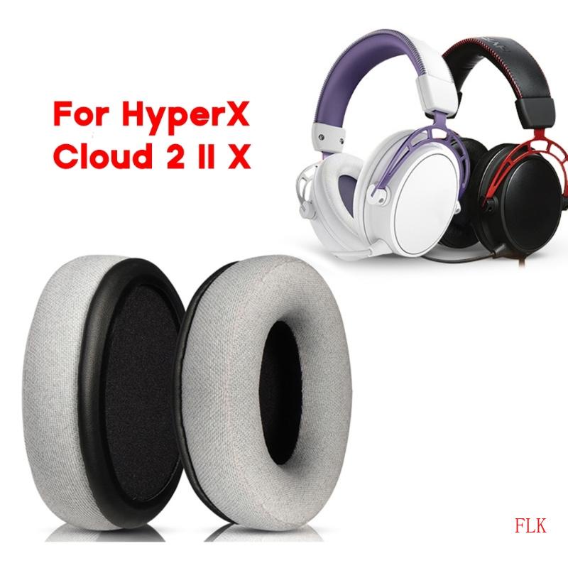 FLK Upgraded Earpads Para HyperX Cloud 2 II X Almofadas Fones De Ouvido Mangas