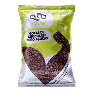 Gotas de Chocolate 70% Zero Açúcar - 100g - P&P em Oferta na Shopee