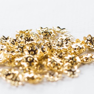 Tulipas Flor - Montagem Bijuteria Artesanato Perola Missanga - Dourado - 8mm - 1000 Peças