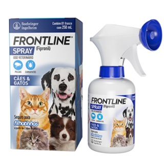 Antipulgas Para Cães e Gatos Frontline Spray 250ml em Oferta na Shopee