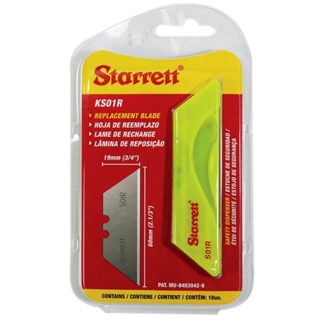 JG DE LAMINAS P/ESTILETE 10PCS TRAPEZOIDAL S/FURO STARRETT KS01R em Oferta na Shopee