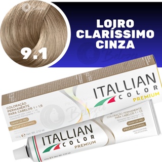 Coloraçao Itallian Color  9.1 (19) Louro Clarassimo Cinza em Oferta na Shopee