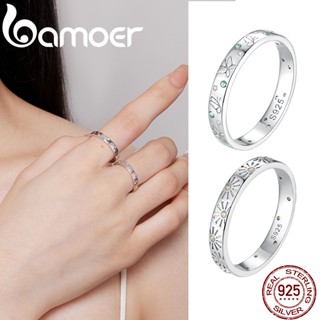 Bamoer 925 Silver Spring Butterfly E Anéis De Sol Para Presentes De Moda Feminina