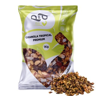 Granola Tropical Premium - Castanhas Nozes Raspa de Coco 1Kg