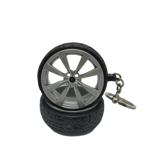 Chaveiro de Roda Miniatura v110 Gol G5 com Pneu de Borracha