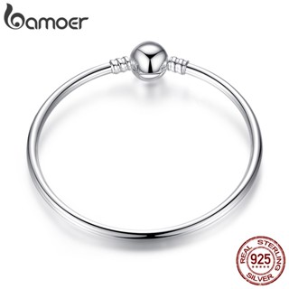 Pulseira Bamoer 925 Silver Sterling Jóias Simples Para Mulheres PAS903