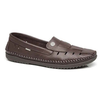 Sapatilha Mocassim Masculina Freeway Logan2 Malbec Marrom