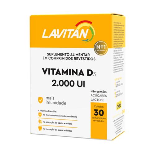 Lavitan Vitamina D3 2.000UI 30 Comprimidos Revestidos em Oferta na Shopee