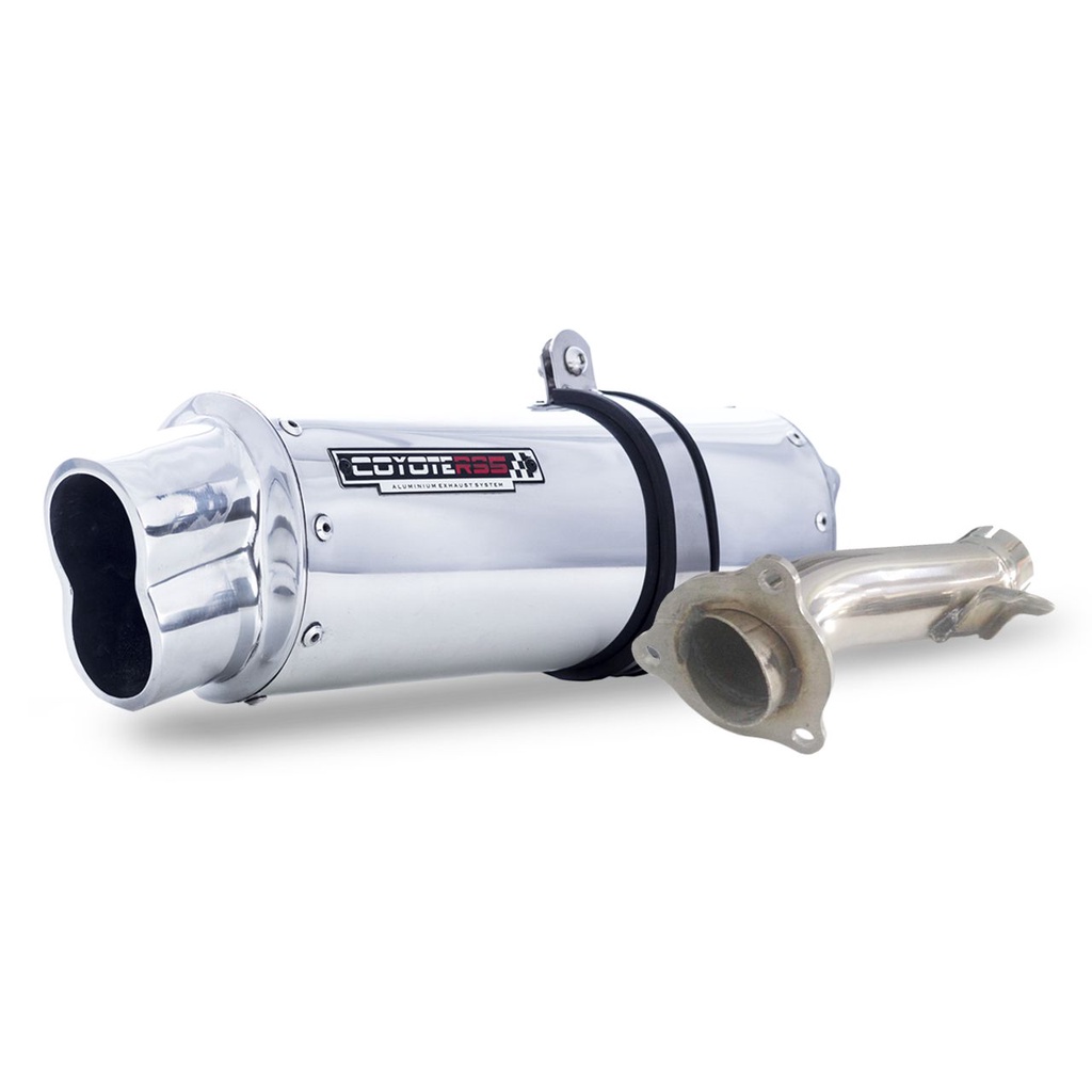 Escape / Ponteira Coyote RS5 Boca 8 Aluminio Oval - Bandit 650 ano 2007/2008 - Suzuki