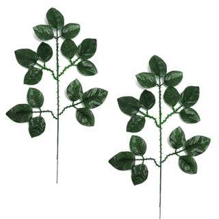 Folhas de rosas artificiais, folhas persas, decoração de folhas verdes artificiais, decoração de casamento, adereços de fotografia