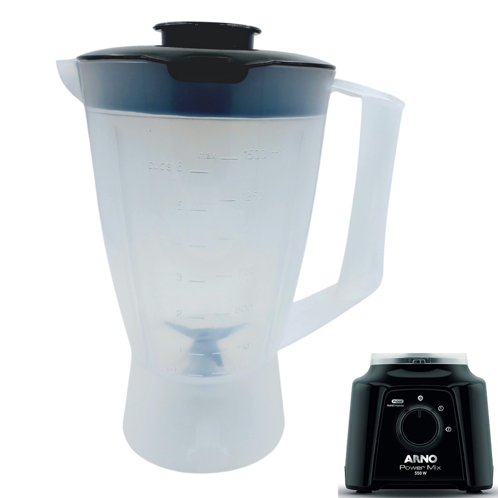 Jarra Copo de Liquidificador Arno Power Mix 550w Resistente