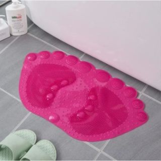 Tapete Box Pezinho Banheiro Com Massageador de Pés Antiderrapante Decorativo Coloridos