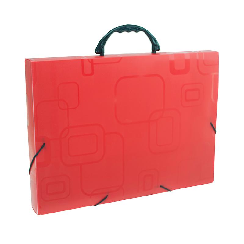 Maleta com alça Dellofine ofício vermelha 2152.U Dello em Oferta na Shopee