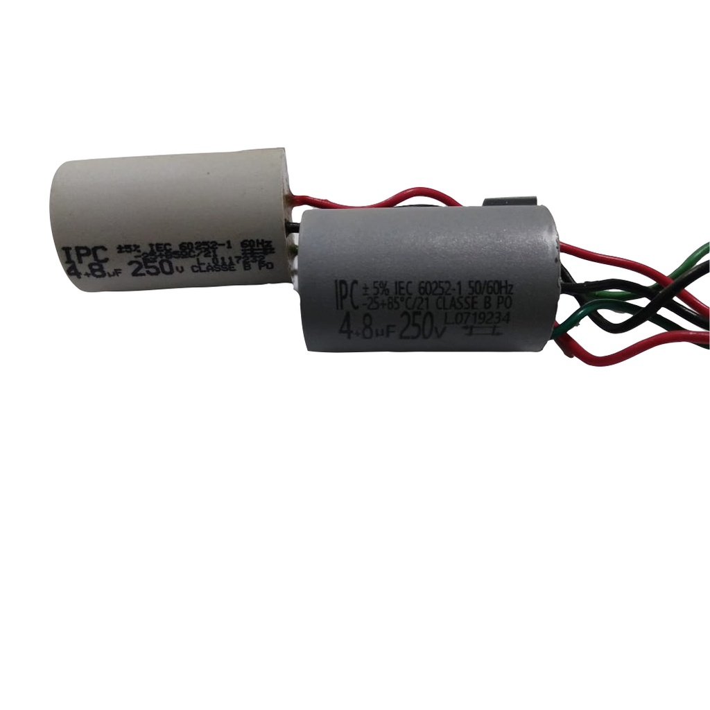 Capacitor P/ Ventilador 3 Fios 4+8uf 250v 50/60hz Ipc