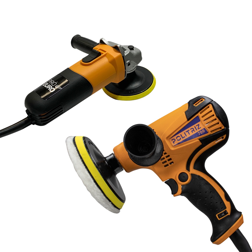 Kit Esmerilhadeira Angular Profissional 720w + Politriz Profissional 4500 Rpm 700w (110v ou 220v) em Oferta na Shopee