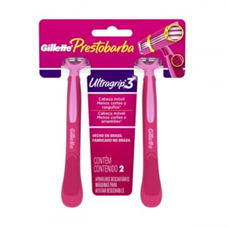 Aparelho de Depilar Descartável Feminino Gillette Prestobarba UltraGrip3 - 2