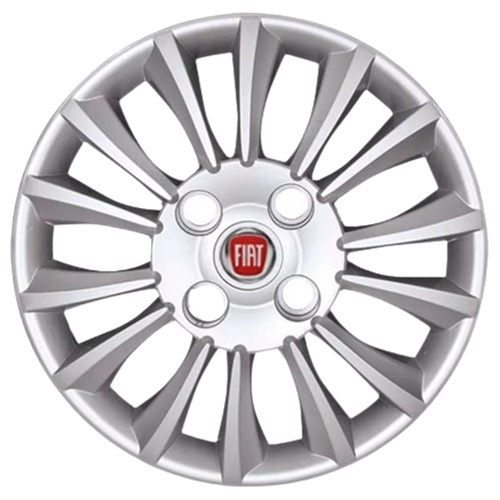 Calota Fiat Linea Aro 13 Prata Tiger 1 Unidade Cb0058pta