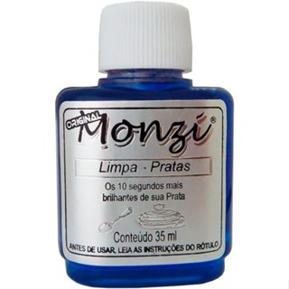Limpa Pratas Monzi Original 35ml - Liquido para limpar pratas limpa pratas, folheados e joias em Oferta na Shopee