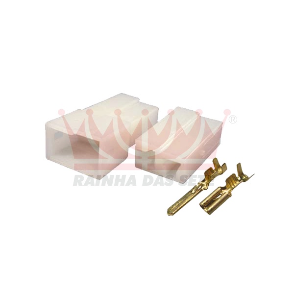 20 Kit Conector 2.8mm 2 Vias Macho E Femea C/terminal 7542*
