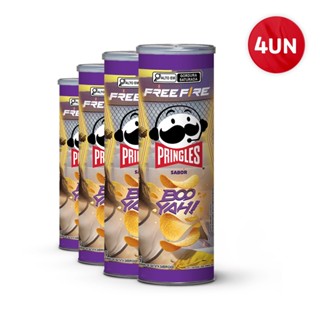 Combo Pringles® Free Fire Booyah Lp 105G 4 Unidades