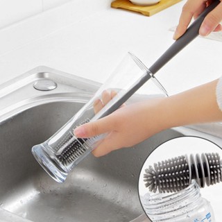 Escova de Silicone para Lavar Garrafa, Mamadeira, Copo e Taça - Limpeza Eficiente e Delicada