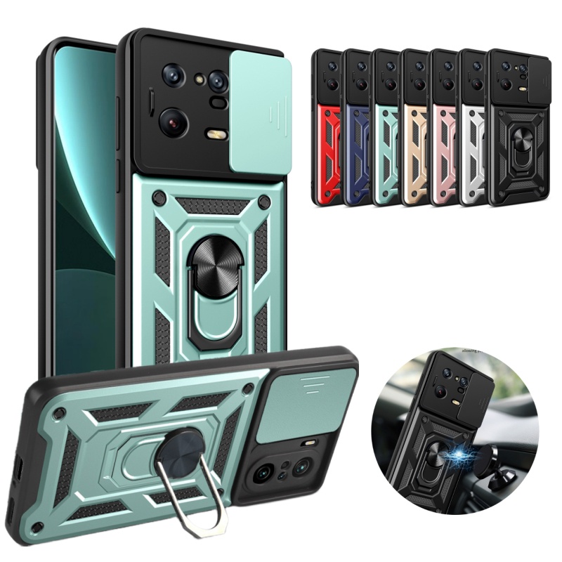 Capa De Celular Antiqueda Para Xiaomi Poco X3 Pro X3 NFC X4 X4 GT F3 F4 M4 M5 Com Suporte De Telefone Anel Traseira Anti-Impacto